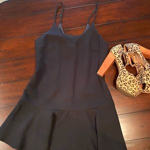 Forever21 drop waist dress with lace accent size s